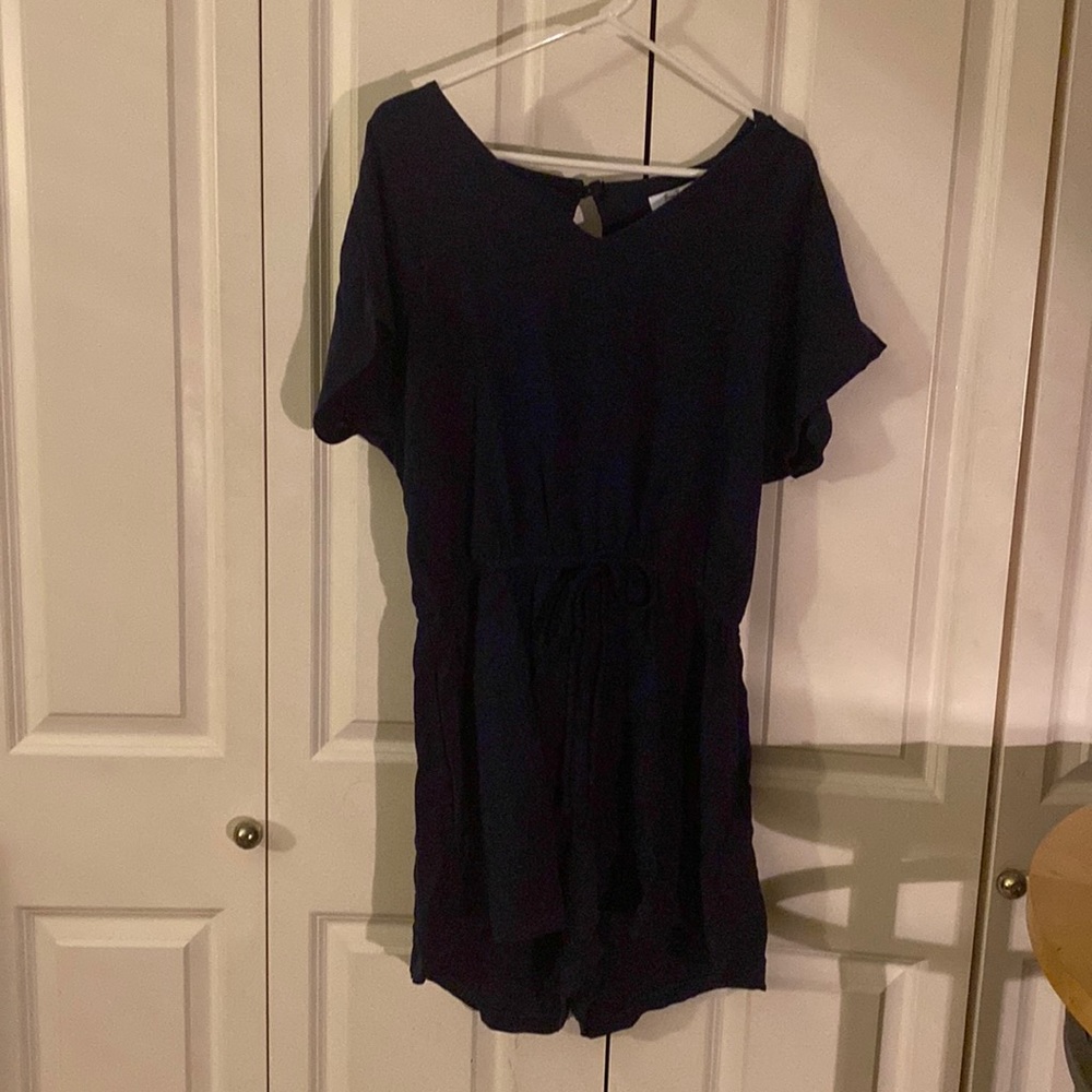 Dark Blue Jenny Boston short romper. XL